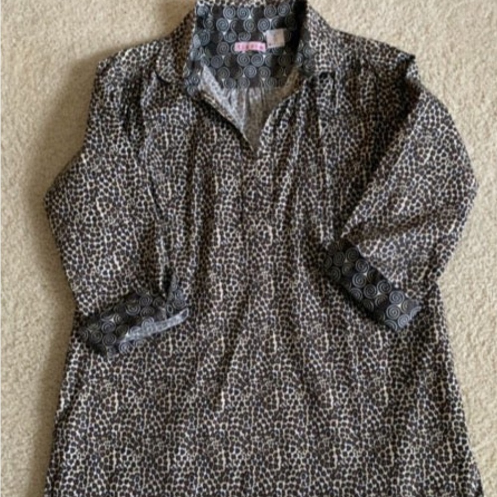 Tizzie Animal Print Long Sleeved Tunic sz. M